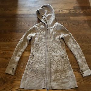 Athleta sweater jacket hoodie xs